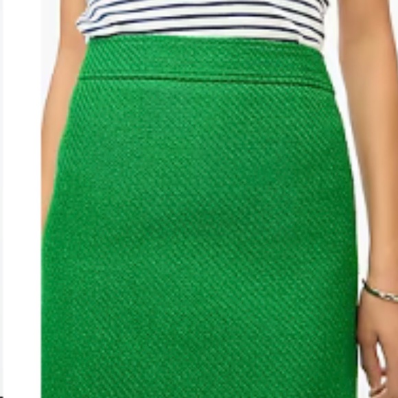 J Crew Green Women's Skirt, Size 8, NWT, available matching jacket - Picture 6 of 15
